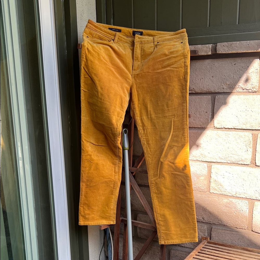NYDJ Golden Corduroy Pants